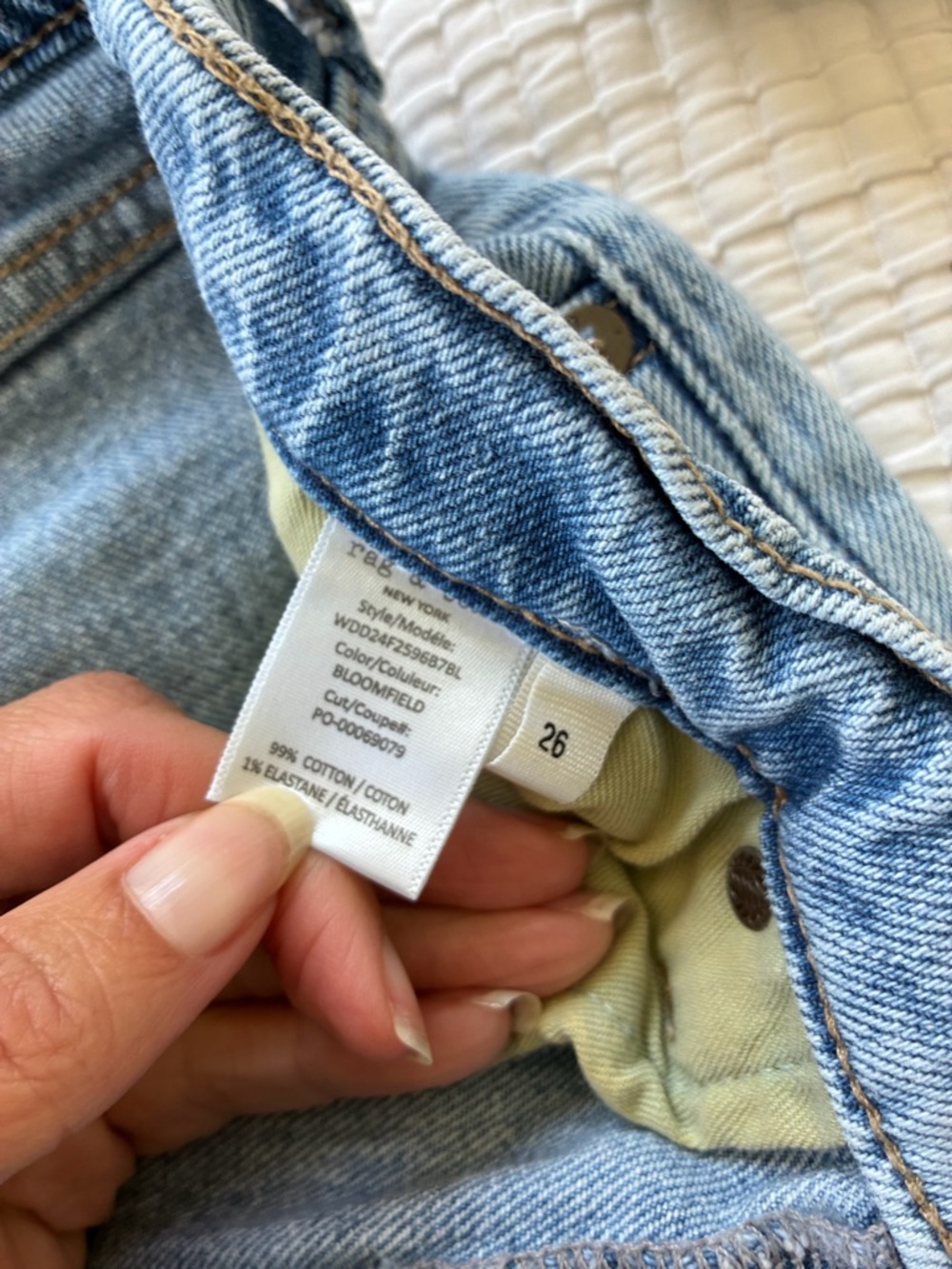 Rag and Bone Harlow Mid Rise Full Length Jeans Size 26 - Picture 8 of 8